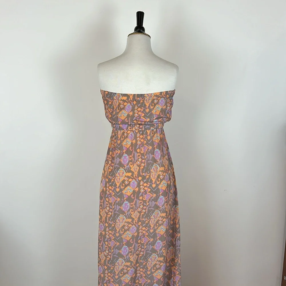 Twelfth Street by Cynthia Vincent for Piperlime silk strapless maxi dress 6 - Picture 2 of 5